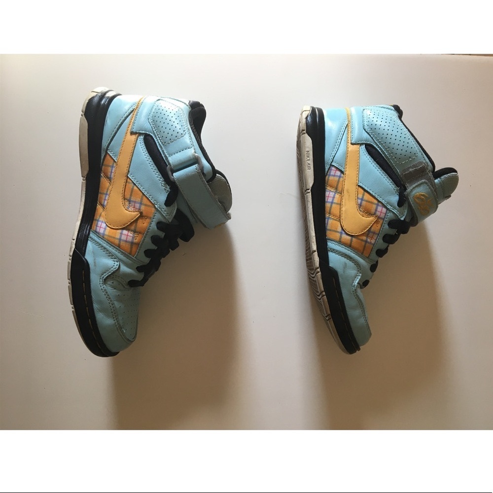 Nike iD custom baby blue air 6.0 high top sneakers size 6.5 - Picture 10 of 12